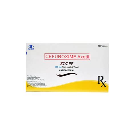 Zocef Cefuroxime Axetil Mg Film Coated Tablet S Price In The