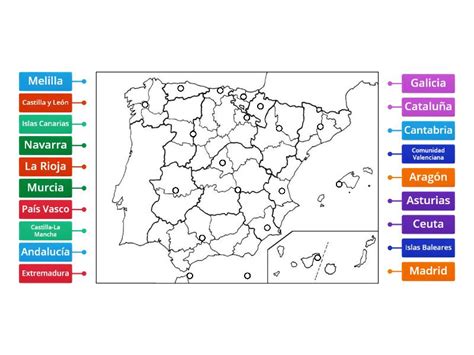 Mapa De Comunidades Aut Nomas De Espa A Labelled Diagram