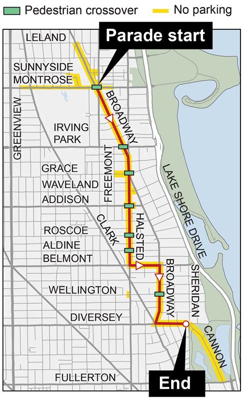 Chicago Pride Parade Route