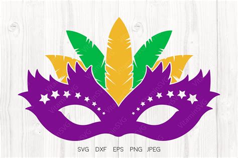 Mardi Gras Mask Svg Carnival Mask Graphic By VitaminSVG Creative Fabrica