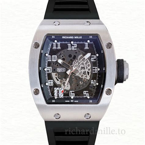 Richard Mille RM010 Automatic Men Rubber Band Arabic Numeral Watch