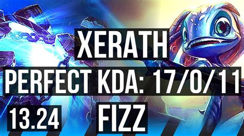 Xerath Vs Fizz Mid 17011 Legendary 300 Games Kr Diamond 13