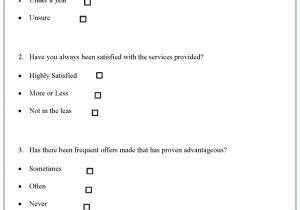 Questionnaire Layout Template 30 Questionnaire Templates Word Template