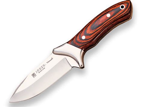 Cuchillo Desollador Joker Venado Virola Inox Cachas Madera Roja Hoja