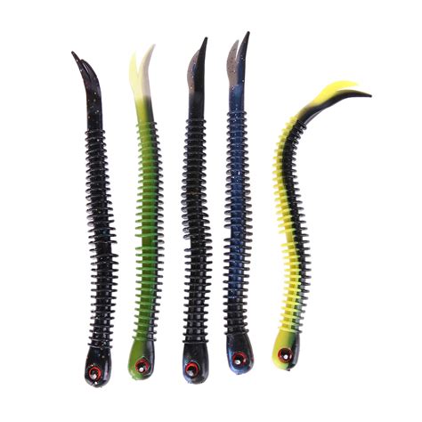 4pcs 13cm 5g Soft Worm Lure Lifelike Carp Fishing Lure Bait Tackle