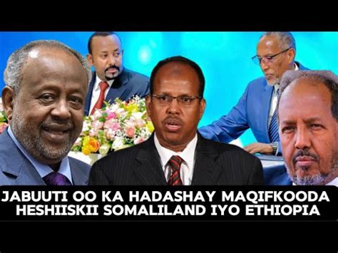 Wasiirka Arimaha Dibada Jabuuti Oo Ka Hadlay Mawqifkooda Heshiiska