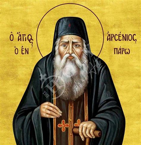 Saint Arsenios Icon Handmade Greek Orthodox Icon Of St Arsenios The