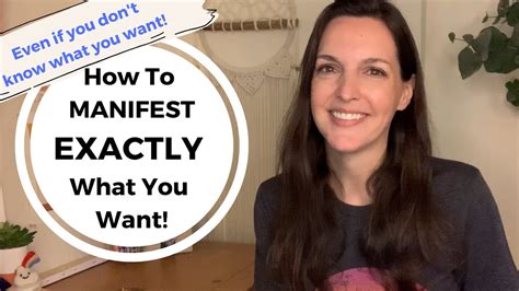 How To Manifest EXACTLY What You Want This Works Even If You Don T