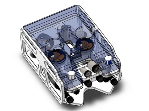 【海洋船舶】遥控潜水器（rov）水下无人机3d数模图纸 Solidworks设计 附step船舶海洋无人机 仿真秀干货文章