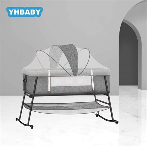 Baby Crib European Multifunctional Baby Bed Foldable Portable Bedside