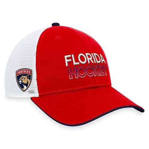 Mens Fanatics Branded Red Florida Panthers Authentic Pro Rink Trucker