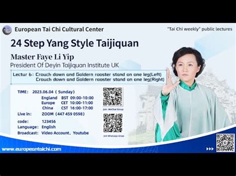 Learn 24 Step Yang Style Tai Chi Step By Step With Master Faye