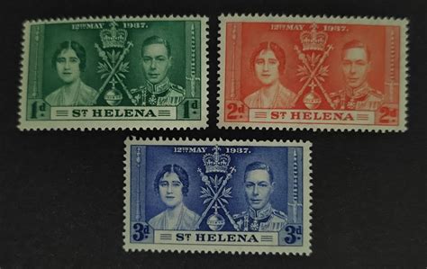 St Helena 1937 Krönung Satz ungestempelt Kaufen auf Ricardo