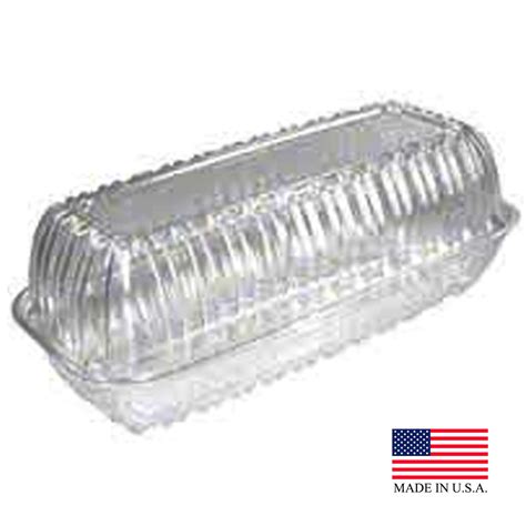 C99ht1 Clearseal Clear 9x5x3 Rectangular Plastic Hinged Hoagie