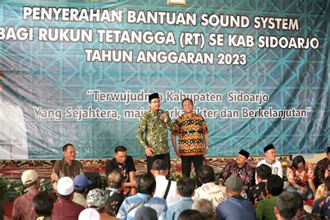 Ribuan Rt Di Sidoarjo Dapat Insentif Rp Ribu Dan Bantuan Sound