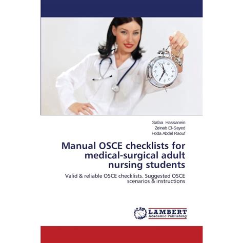 Manual Osce Checklists For Medical Surgical Adult Nursing S Submarino