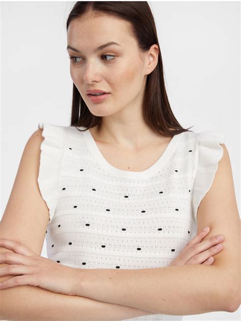 Wei Es Damen Polka Dot Pullover Shirt Orsay Orsay At Der Offizielle