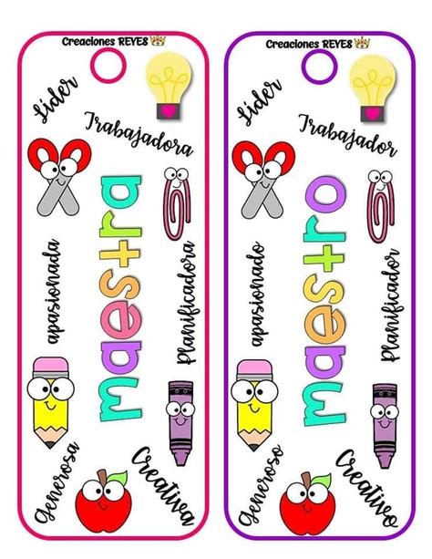 Separador De Libros School Gifts Teacher Appreciation Printables