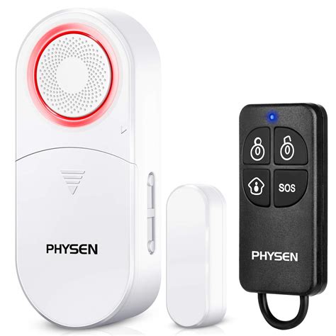 Buy Wireless Door Sensor Chime PHYSEN Alarm Contact Sensor with Remote ...