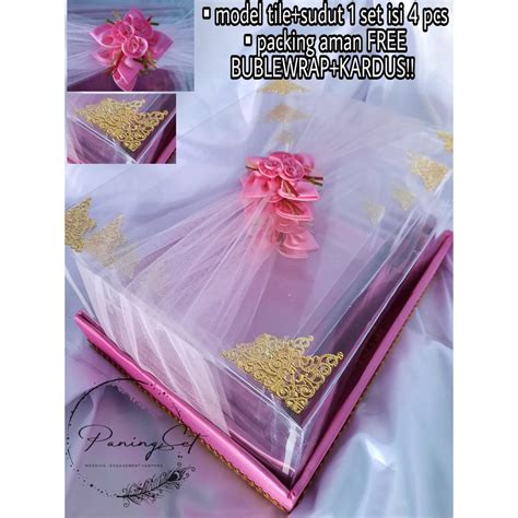 Jual Box Hantaran Seserahan Pernikahan Set Lengkap Isi Pcs Hantaran