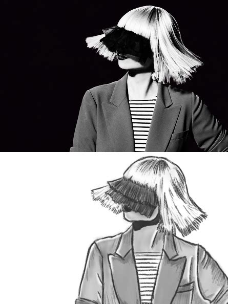 I Try To Draw Sia By Flow4rt On Deviantart