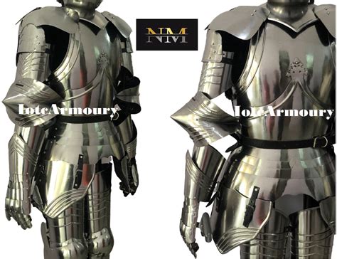 Gothic Knight Suit Of Armor Full German Body Armour Costume 18 Etsy