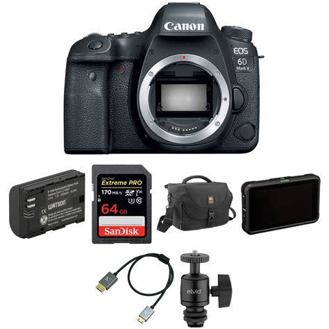 Canon EOS 6D Mark II DSLR Camera Body With Pro Monitoring Kit