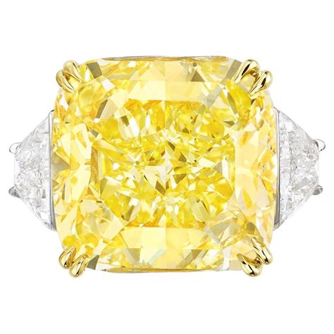 Exceptional Gia Certified Fancy Intense Yellow Carat Radiant Diamond