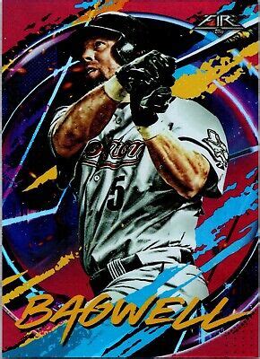 Topps Fire Red Foil Jeff Bagwell Houston Astros Baseball Cards Mlb