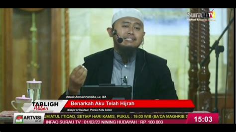 Lagi Viral Ceramah Ustadz Ahmad Handika Lc Ma Yg Menyejukan Kalbu Youtube