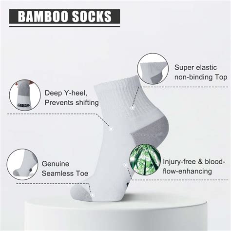 Wide non-binding Bamboo Ankle diabetic socks, seamless toe, 6 pairs