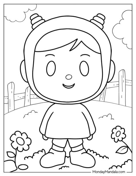 Dibujos De Pocoyo Nina Para Colorear Vsun