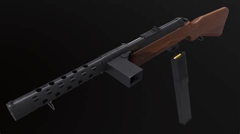 3D model MP18 Submachine Gun VR / AR / low-poly | CGTrader