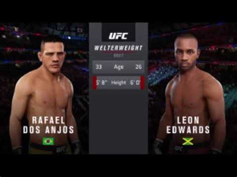 Ufc On Espn Rafael Dos Anjos Vs Leon Edwards Full Fight