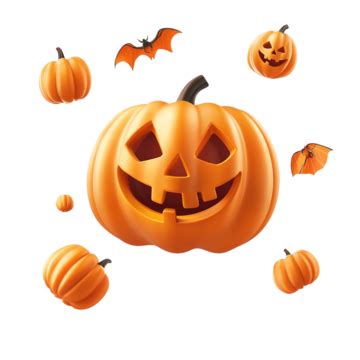 Cute Halloween Pumpkin With Floating Pumpkins Pumpkin Halloween