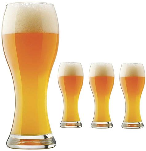 Set Of Four 4 23 Oz Libbey Pier 1 Imports Pilsner Glasses Wheat Beer Glass New Ebay