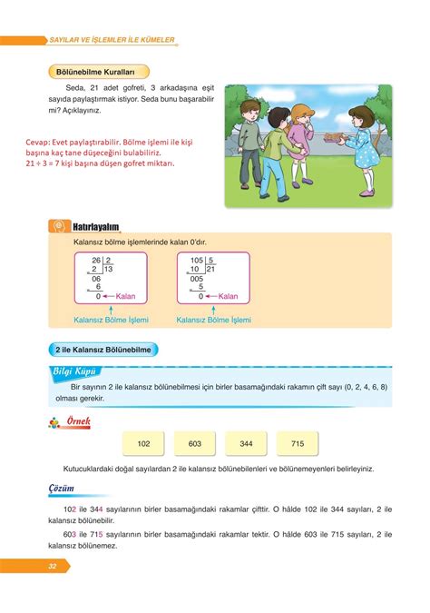 6 Sınıf Matematik Ders Kitabı Ata Yayıncılık Sayfa 32 Cevapları