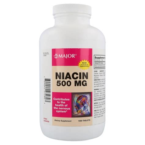 Niacin Tab 500mg Mmp 1000 Medshopexpress