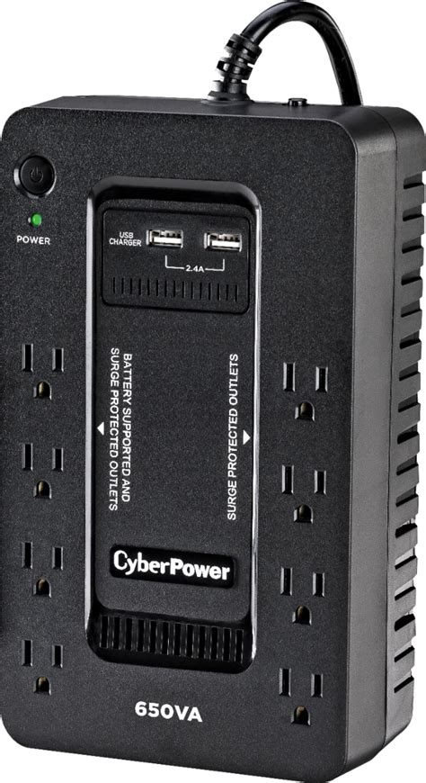 Cyberpower 650va Battery Back Up System Black Sx650u Best Buy