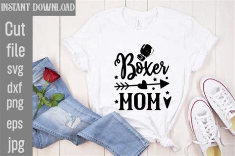 Boxer Mom Svg Cut File Graphic By Simacrafts · Creative Fabrica