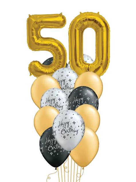 Classic 50th Birthday Bouquet – Balloons Co