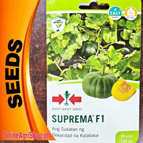 Suprema F Hybrid Kalabasa Seeds Seeds East West Seeds Shopee