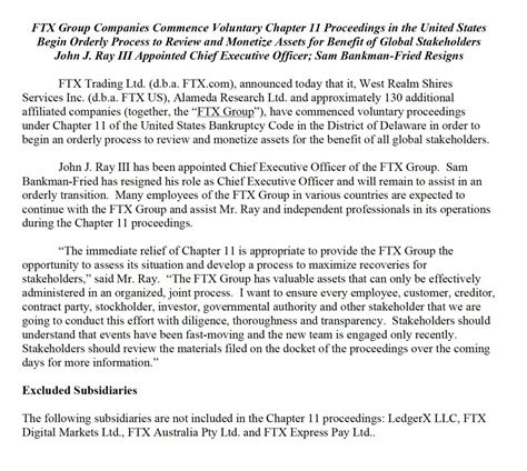 Ftx申請破產重組！80億美元資金缺口難補 創辦人sbf籲用戶：別再把錢存進帳戶 今周刊