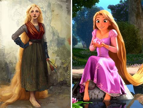 25 Disney Characters Compared To Their Original Concept Art | DeMilked