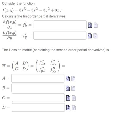 Solved Consider The Function F X Y 6x3−3x2−3y2 3xy