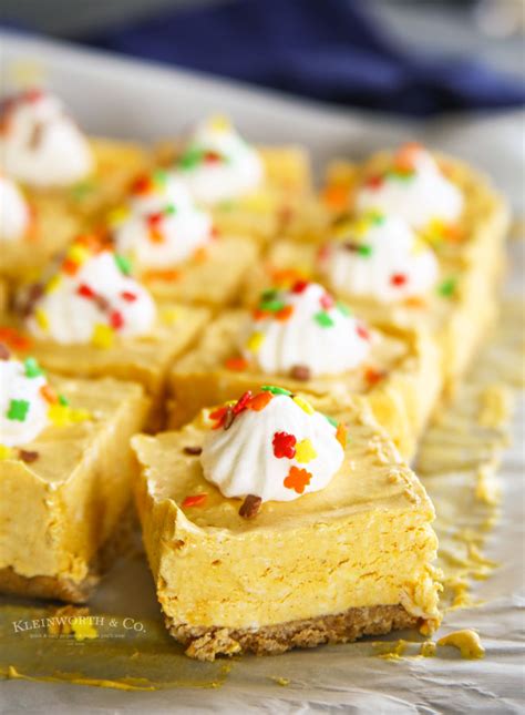 No Bake Pumpkin Cheesecake Bars Yummi Haus