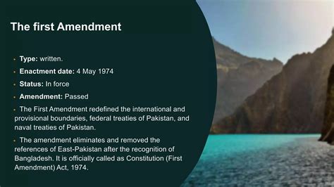 Pakistan Constitutional Amendments | PPT