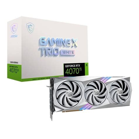 Card Màn Hình Vga Msi Rtx 4070 Ti Gaming X Trio White 12gb Gddr6x Tinhocngoisao