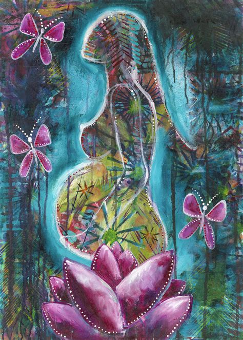 Pregnancy Art Print Original Fine Art Print Motherhood Blessingway ...