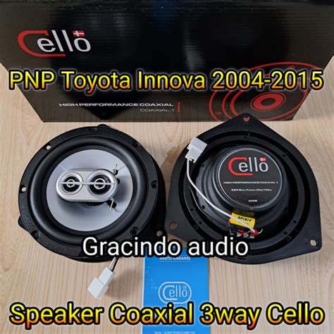 Jual Speaker Coaxial 3way Cello 6 5inch PNP Pintu Toyota Innova 2004